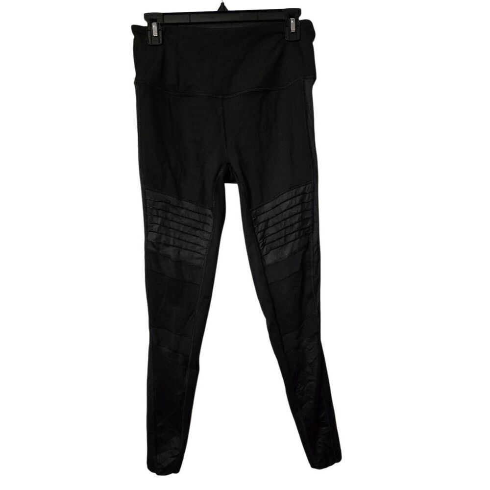 Victoria's Secret Knockout Moto Leggings with Mesh Cutouts
